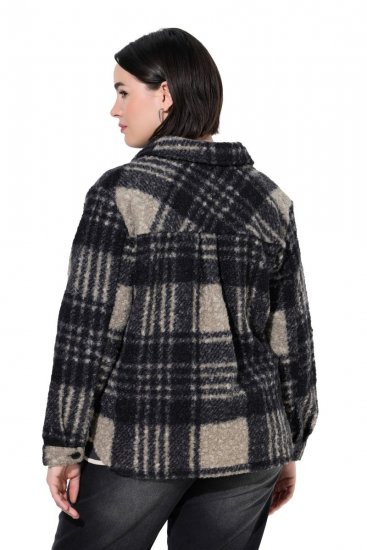 Ulla Popken 853709 Teddyjacke Beige - Jacken - Damenjacken in großen Größen