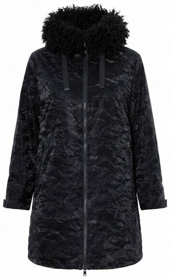 Ulla Popken 853831 Funktionsmantel Schwarz - Mäntel - Damenmäntel in großen Größen