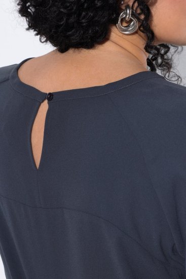 Ulla Popken 853946 Kleid mit 3/4-Ärmeln Oliv - Kleider - Kleider für alle Größen