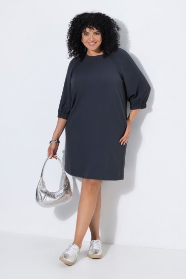 Ulla Popken 853946 Kleid mit 3/4-Ärmeln Oliv - Kleider - Kleider für alle Größen