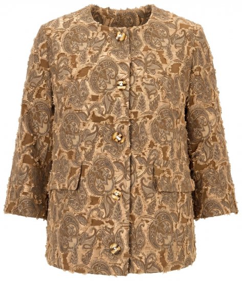 Ulla Popken 853996 Jacke Hellbraun - Jacken - Damenjacken in großen Größen