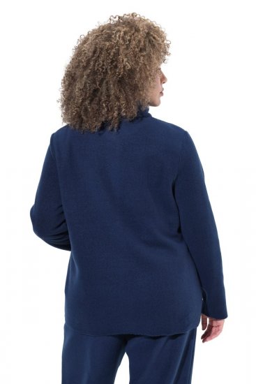 Ulla Popken 854200 Fleecejacke Dunkelblau - Jacken - Damenjacken in großen Größen