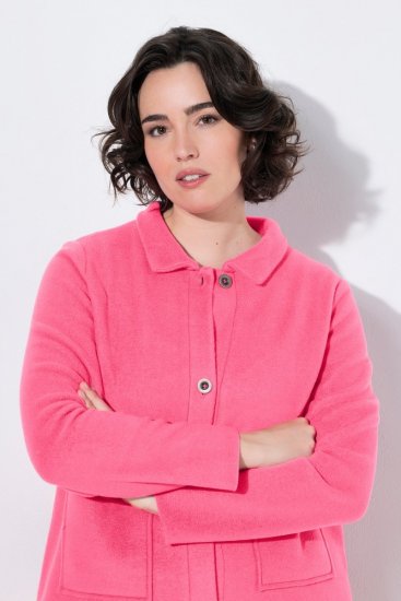 Ulla Popken 854200 Fleecejacke Rosa - Fleecekleidung - 