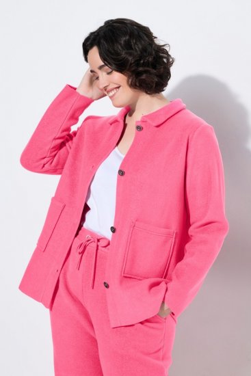 Ulla Popken 854200 Fleecejacke Rosa - Fleecekleidung - 