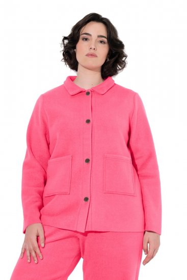 Ulla Popken 854200 Fleecejacke Rosa - Fleecekleidung - 