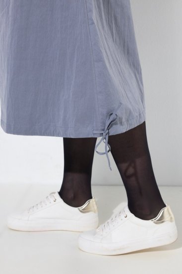 Ulla Popken 854413 Midikleid mit Tunnelzug Grau - Midikleider - Midikleider für Damen in großen Größen
