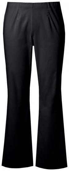 Ulla Popken 854910 Warme Stretchhose mit Gummibund Schwarz - Stoffhosen - Weite Stoffhosen für Damen in großen Größen