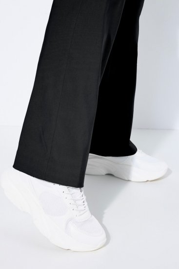 Ulla Popken 854910 Warme Stretchhose mit Gummibund Schwarz - Stoffhosen - Weite Stoffhosen für Damen in großen Größen