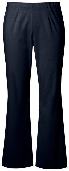 Ulla Popken 854910 Warme Stretchhose mit Gummibund Dunkelblau - Stoffhosen - Weite Stoffhosen für Damen in großen Größen