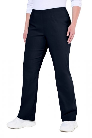 Ulla Popken 854910 Warme Stretchhose mit Gummibund Dunkelblau - Stoffhosen - Weite Stoffhosen für Damen in großen Größen
