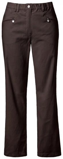 Ulla Popken 854987 Warme Stretchhose mit Komfortbund Mahagonibraun - Stoffhosen - Weite Stoffhosen für Damen in großen Größen