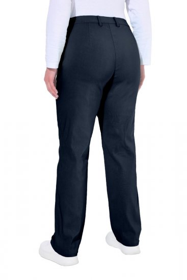 Ulla Popken 854987 Warme Stretchhose mit Komfortbund Dunkelblau - Stoffhosen - Weite Stoffhosen für Damen in großen Größen