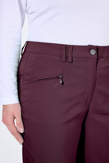 Ulla Popken 854987 Warme Stretchhose mit Komfortbund Aubergine - Stoffhosen - Weite Stoffhosen für Damen in großen Größen