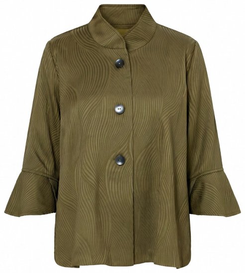 Ulla Popken 855125 Jacke Khaki - Jacken - Damenjacken in großen Größen