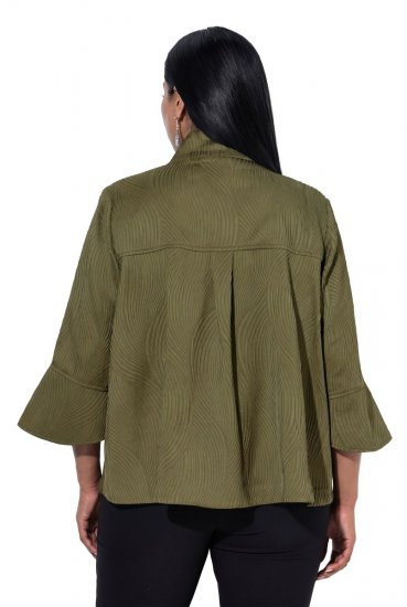 Ulla Popken 855125 Jacke Khaki - Jacken - Damenjacken in großen Größen