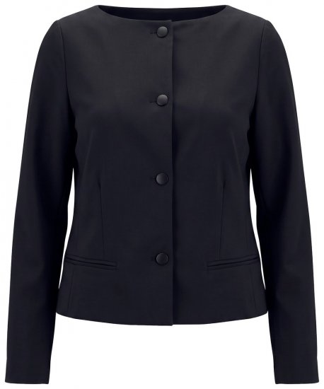 Ulla Popken 855136 Blazer mit Stretch Schwarz - Blazer - Blazer in großen Größen für Damen
