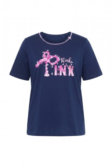 Ulla Popken 856141 Pyjama mit langen Ärmeln Dunkelblau - Pyjama/Loungewear - 