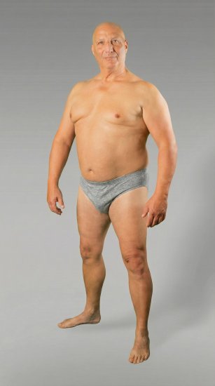 20 Nodi 934 Stretch Cotton Briefs Grey - Slips - Herren-Slips in Übergröße