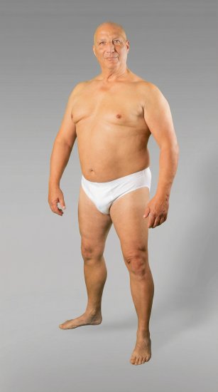 20 Nodi 934 Stretch Cotton Briefs White - Slips - Herren-Slips in Übergröße