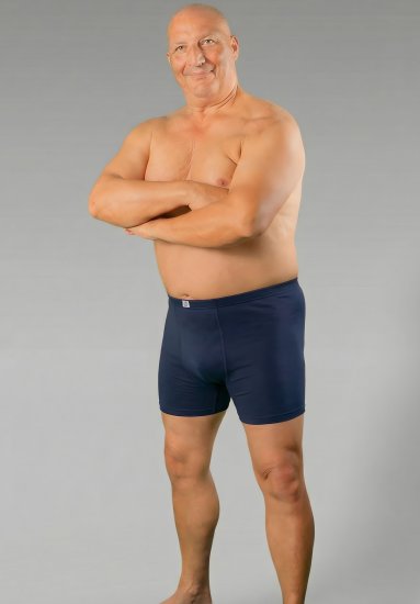 20 Nodi 938 Stretch Cotton Boxer with Embroidered Long Leg Navy - Boxershorts - Herren Boxershorts Große Größen