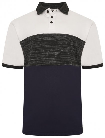 Kam Jeans 5484 Cut & Saw Inject Polo Shirt Charcoal - Polo-shirts für herren - Polo-Shirts für Herren in großen Größen