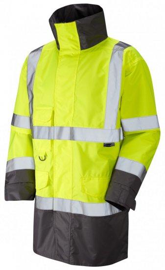 Leo Torridge Breathable Lightweight Anorak Hi-Vis Yellow - Herren arbeitskleidung - Herren Arbeitskleidung Große Größen