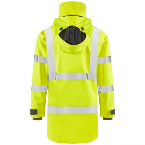 Leo Eastleigh Ecoviz 10K Performance Breathable Anorak Hi-Vis Yellow - Herren arbeitskleidung - Herren Arbeitskleidung Große Größen
