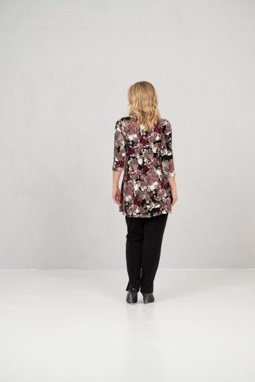 Scandinavian Caramel Flower Petals Tunic Brown - Bedruckte T-shirts für herren - 