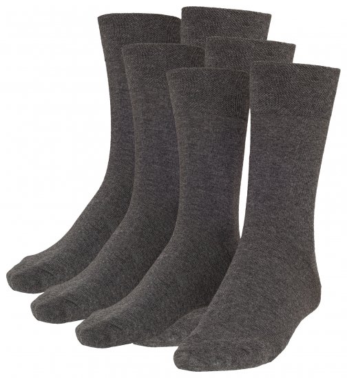 Adamo Aaron Soft-socks Charcoal 3-pack - Herrenunterwäsche & Bademode in großen Größen - Herrenunterwäsche & Bademode in großen Größen