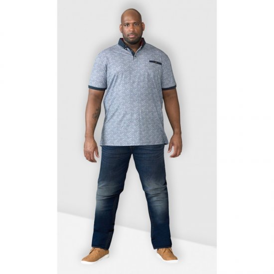 D555 Ambrose Tapered Fit Stretch Jeans Dark Blue TALL SIZES - HERRENBEKLEIDUNG MT-6XLT - Langgrößen für Herren