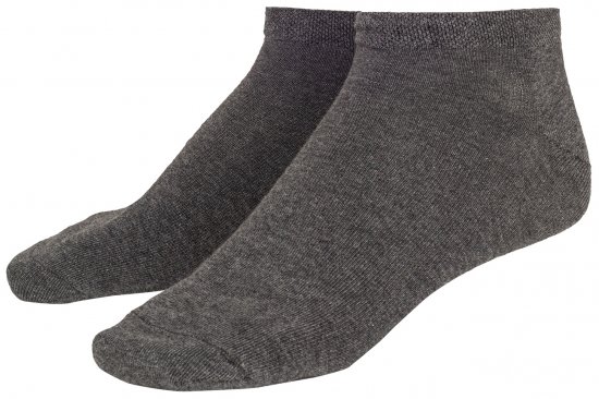 Adamo Anton sneaker-socks Charcoal 4-pack - Herrenunterwäsche & bademode - Herrenunterwäsche & Bademode in großen Größen