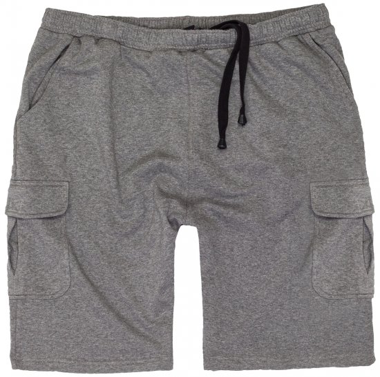 Adamo Athen Sweatshorts with Cargo pocket Grey - Jogginghosen für herren - Jogginghosen für Herren in großen Größen