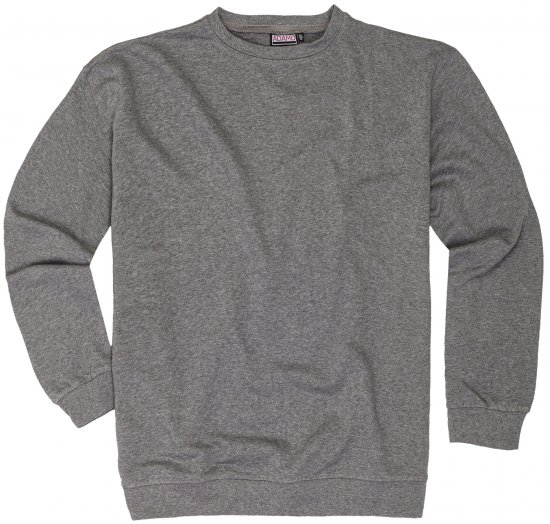 Adamo Athen Crew neck Sweatshirt Grey - Herren-sweater und -hoodies - Herren-Sweater und -Hoodies in großen Größen