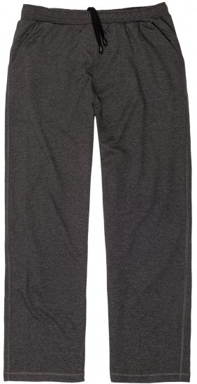 Adamo Athen Sweatpants with Open Hem Charcoal - Jogginghosen für herren - Jogginghosen für Herren in großen Größen