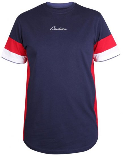 D555 Baker T-shirt Navy - Herren-T-Shirts in großen Größen - Herren-T-Shirts in großen Größen