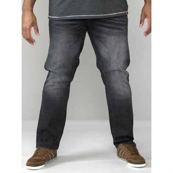 D555 Benson Tapered Fit Stretch Jeans Stonewash TALL SIZES - HERRENBEKLEIDUNG MT-6XLT - Langgrößen für Herren