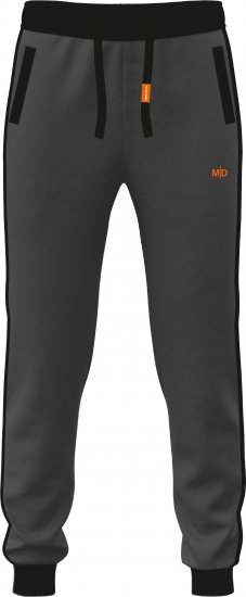 Motley Denim Bremen Sweatpants Charcoal/Black - Jogginghosen für Herren in großen Größen - Jogginghosen für Herren in großen Größen