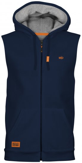 Motley Denim Brussels Sleeveless Hoodie Navy - Herren-sweater und -hoodies - Herren-Sweater und -Hoodies in großen Größen