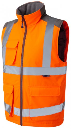 Leo Torrington Bodywarmer Orange - Herren arbeitskleidung - Herren Arbeitskleidung Große Größen