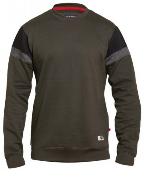 D555 Clermont Sweatshirt Khaki - Herren-sweater und -hoodies - Herren-Sweater und -Hoodies in großen Größen