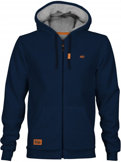 Motley Denim Copenhagen Hoodie Navy - Herren-Sweater und -Hoodies in großen Größen - Herren-Sweater und -Hoodies in großen Größen