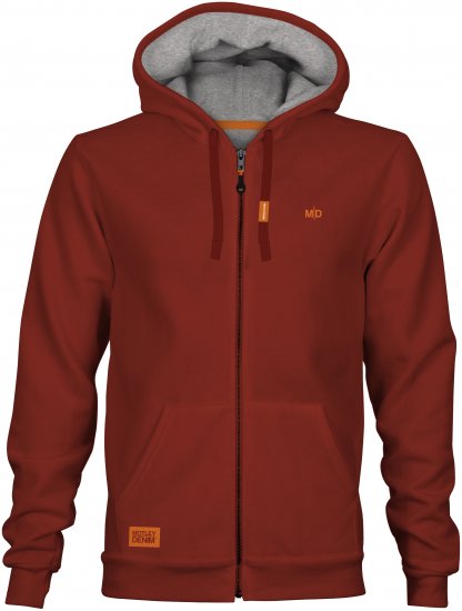 Motley Denim Copenhagen Hoodie Red - Herren-sweater und -hoodies - Herren-Sweater und -Hoodies in großen Größen