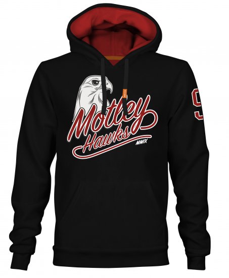 Motley Denim Corby Hoodie Black - Herren-sweater und -hoodies - Herren-Sweater und -Hoodies in großen Größen