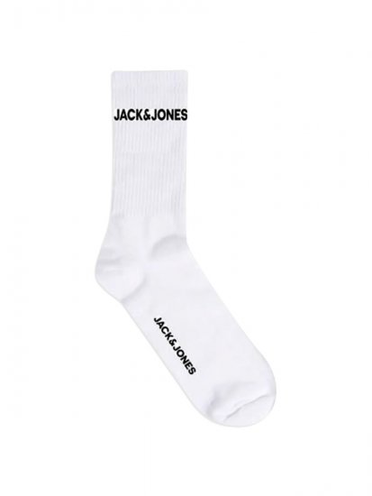 Jack & Jones Basic Logo Tennissocken Weiß 5er-Pack - Herrenunterwäsche & bademode - Herrenunterwäsche & Bademode in großen Größen