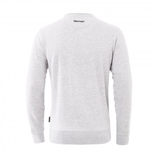 Slazenger Dean Sweatshirt Grey - Herren-sweater und -hoodies - Herren-Sweater und -Hoodies in großen Größen