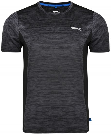 Slazenger Drew T-shirt Black - Herren-T-Shirts in großen Größen - Herren-T-Shirts in großen Größen