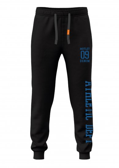 Motley Denim Dublin Sweatpants Black - Jogginghosen für herren - Jogginghosen für Herren in großen Größen