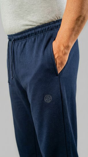 20 Nodi Grecale Stretch Fleece Cotton Sports Pants with Enzyme and Soft Touch Treatment Navy - Jogginghosen für herren - Jogginghosen für Herren in großen Größen