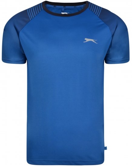 Slazenger Eli T-shirt Blue - Herren-T-shirts - Herren-T-Shirts in großen Größen