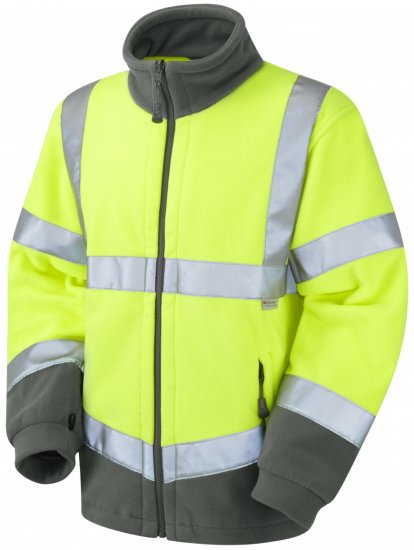 Leo Hartland Fleece Jacket Yellow - Herren Arbeitskleidung Große Größen - Herren Arbeitskleidung Große Größen